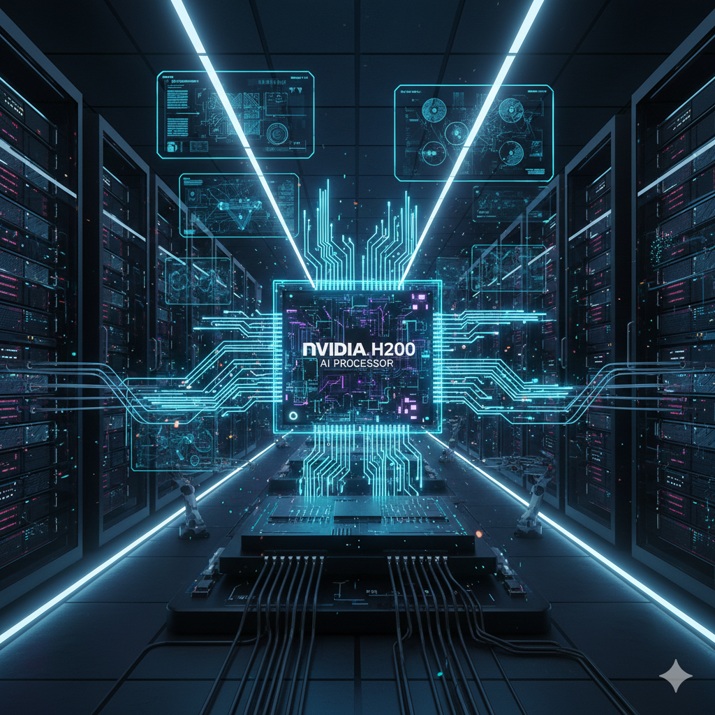 Nvidia H200 AI Chip powering next generation artificial intelligence and data centers