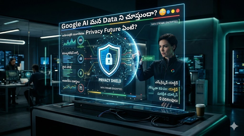 Google AI future and personal data privacy concept