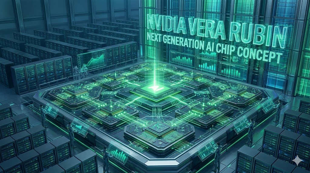 Nvidia Vera Rubin next generation AI chip concept