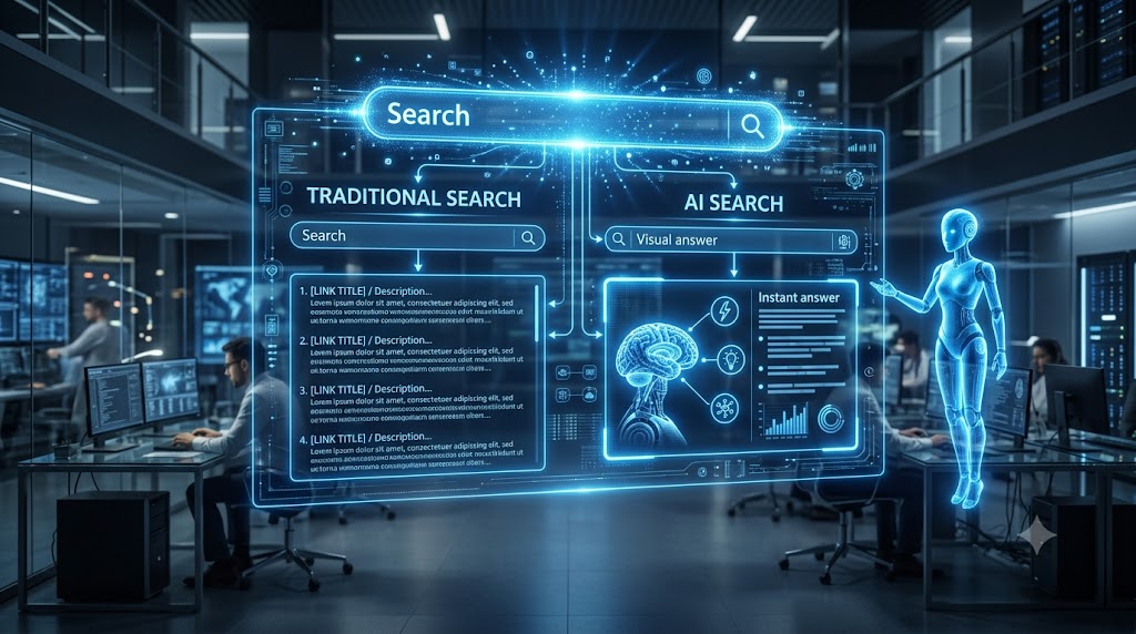 Google Search vs AI Search Telugu guide 2026