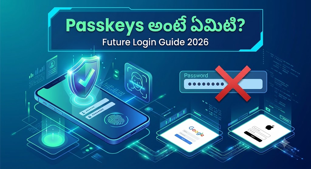 Passkeys అంటే ఏమిటి? Complete Telugu Guide 2026